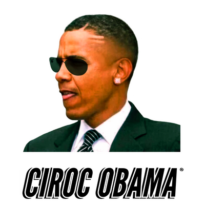 CIROC OBAMA LOGO 44th PRESIDENT OF THE USA 2009 NOBEL PEACE PRIZE WINNER FORMER SENATOR FROM CHICAGO TOP 10 PRESIDENT OF ALL TIME GOAT HATED BY MANY LOVED BY MORE THE MAN THE MYTH THE LEGEND SIR CIROC (BARRACK) OBAMA